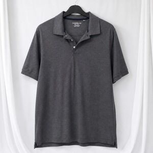 Croft Barrow Polo Shirt Mens XXLT Gray‎ Short Sleeve Cotton Casual Golf